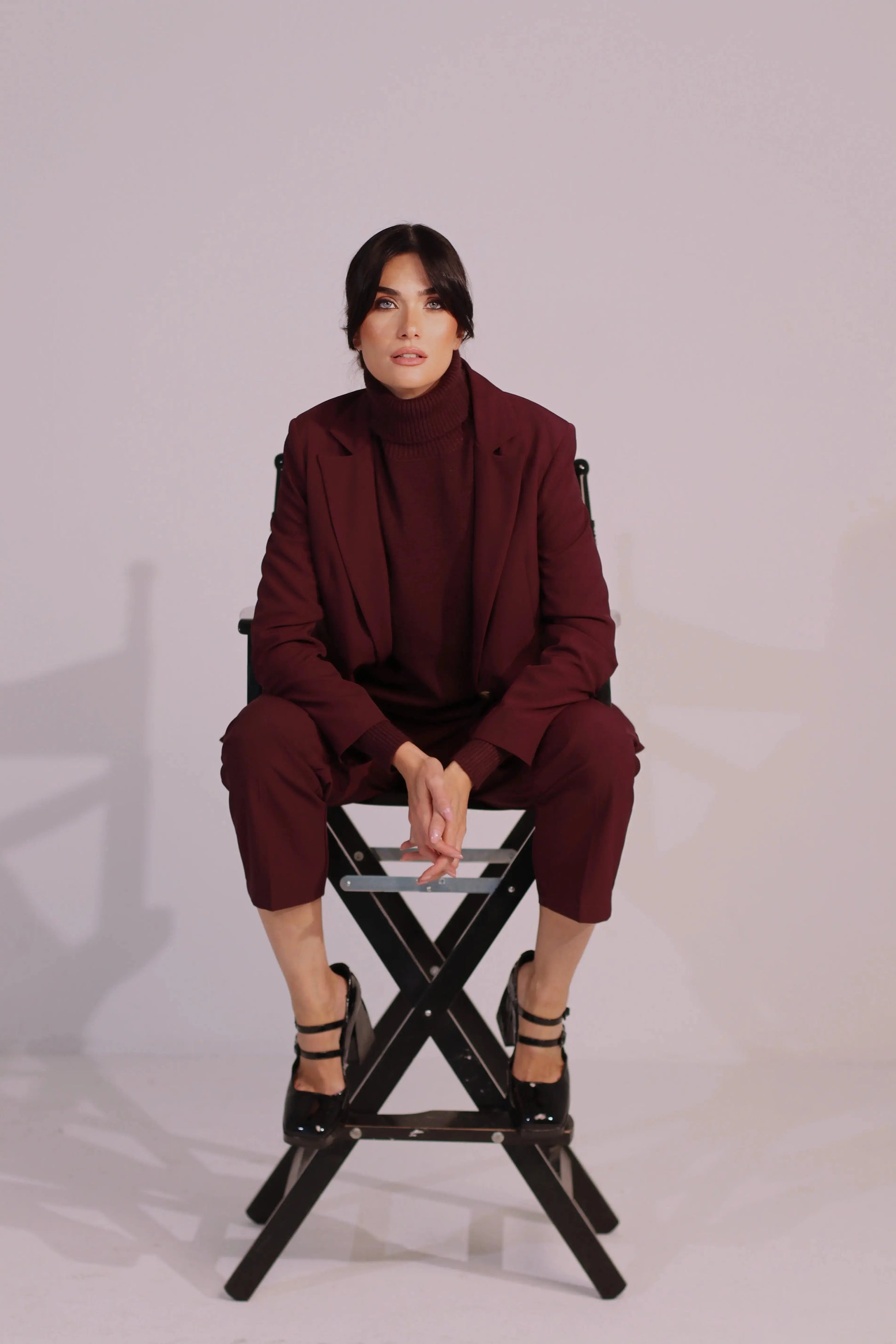 Pantalone gamba dritta in tinta unita DORABELLA