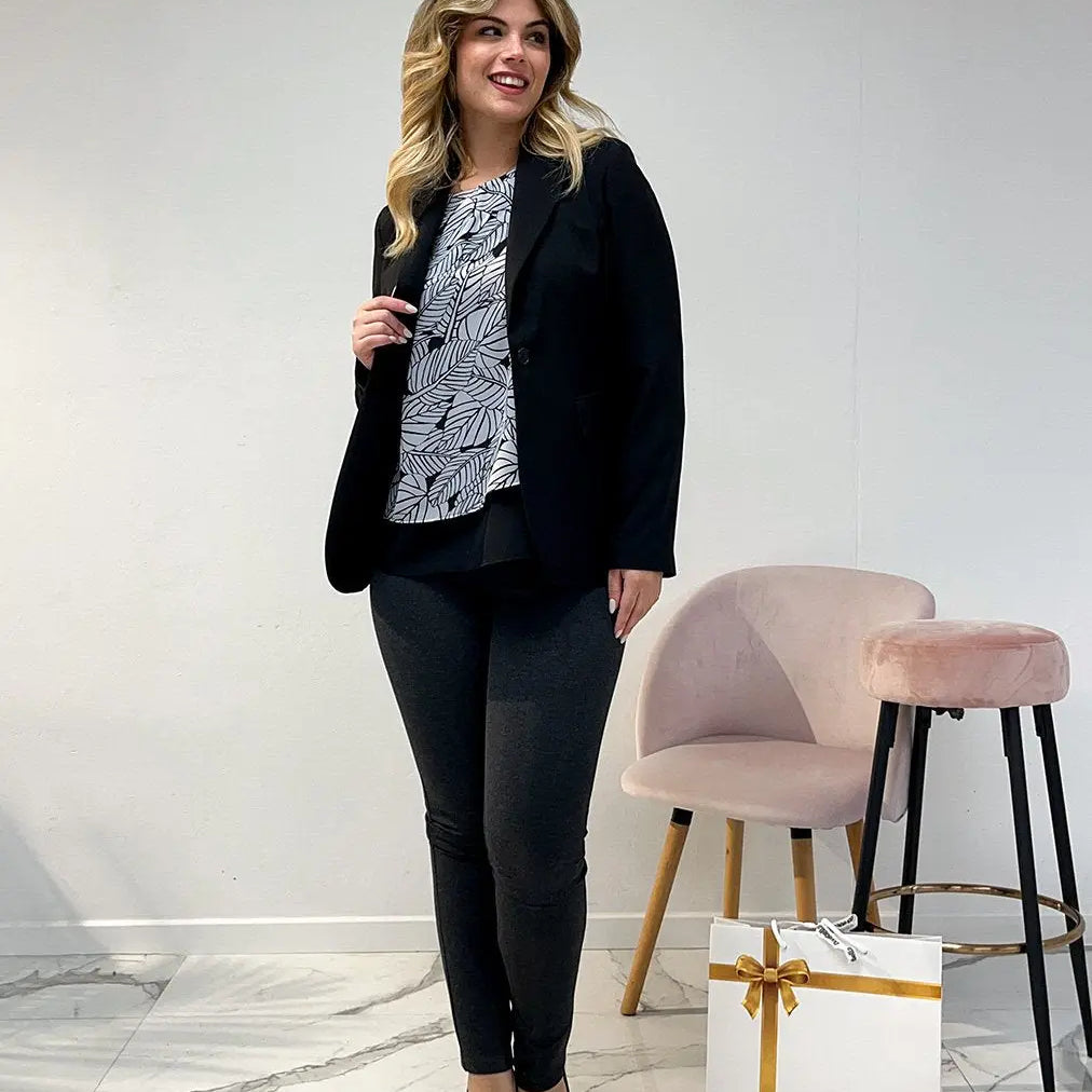 Giacca monopetto NERO DORABELLA 52