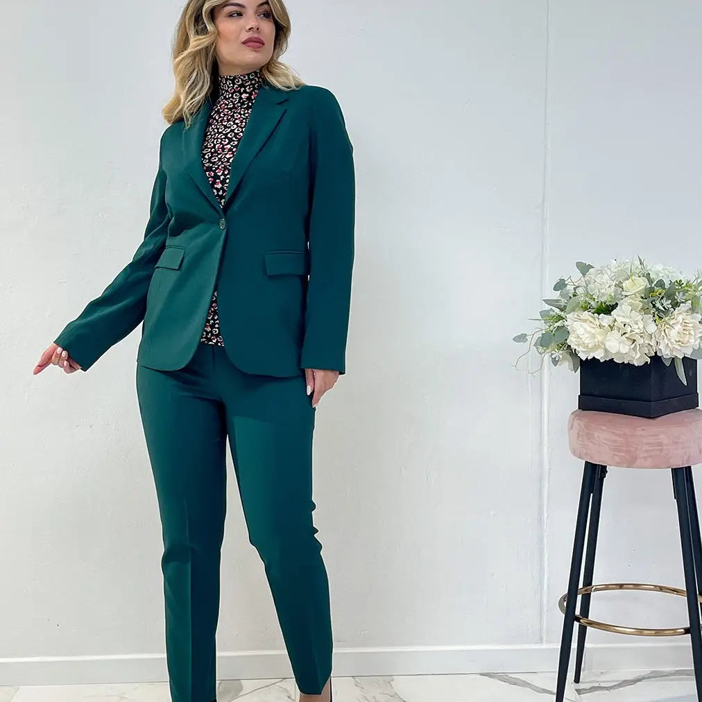 Giacca monopetto VERDE DORABELLA 52