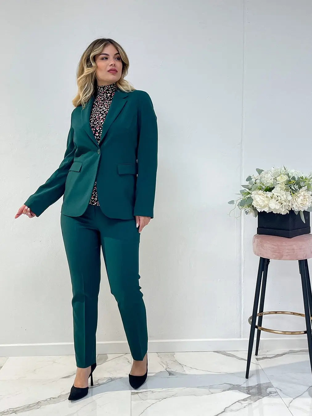 Giacca monopetto VERDE DORABELLA 52