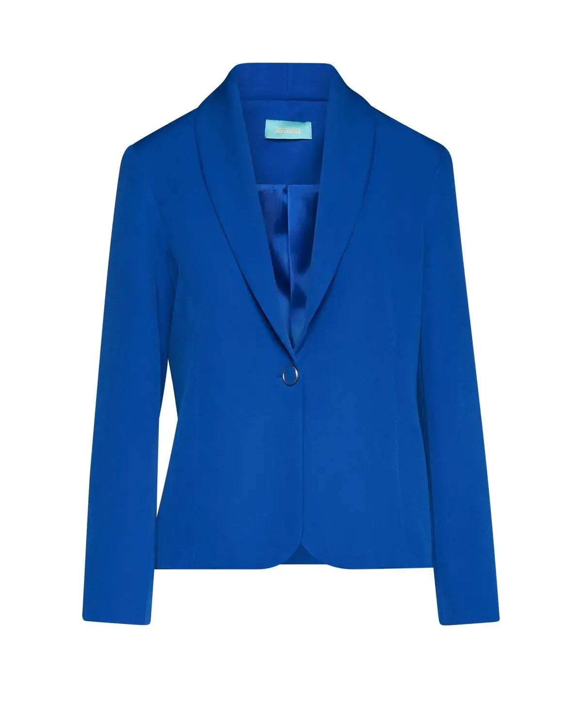 Giacca monopetto con fianchetti e collo sciallato BEIGE ROSE DORABELLA