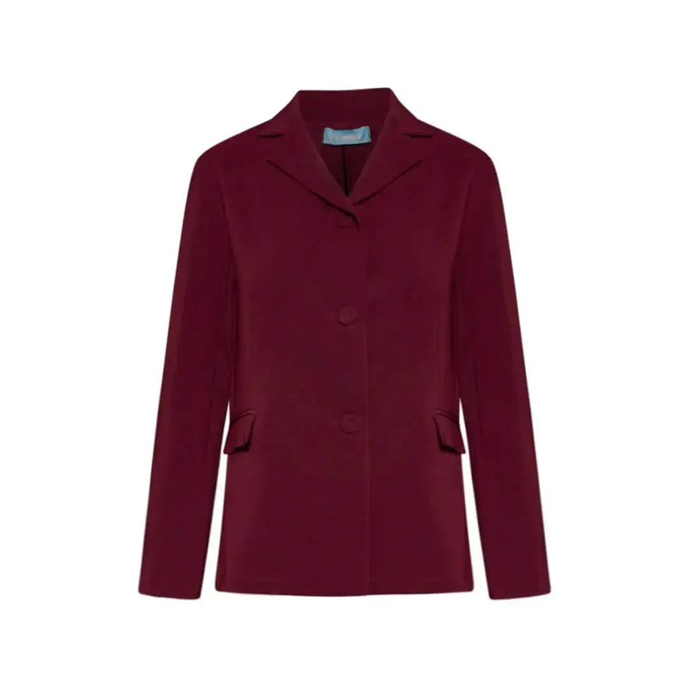 Giacca monopetto con pattine BURGUNDY DORABELLA