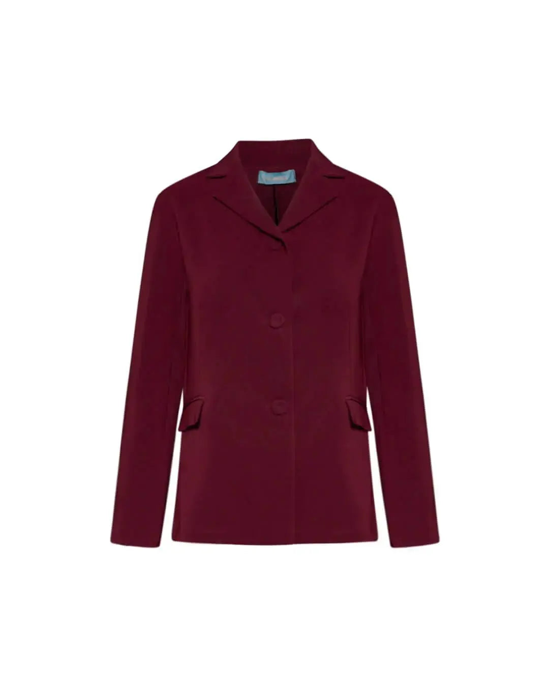 Giacca monopetto con pattine BURGUNDY DORABELLA