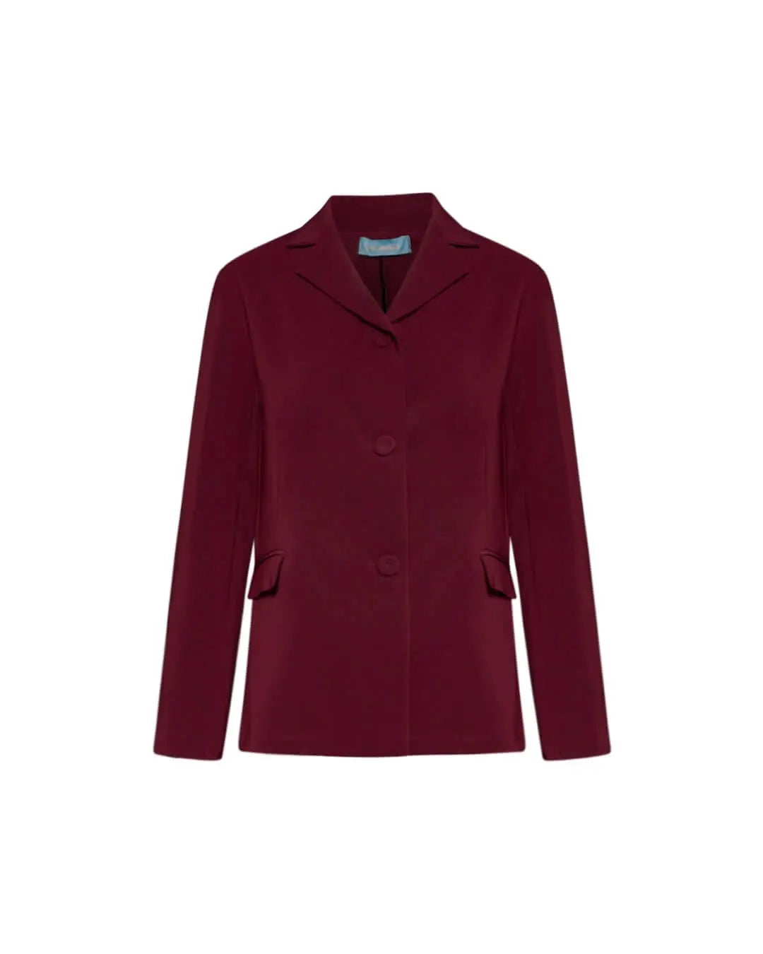 Giacca monopetto con pattine BURGUNDY DORABELLA