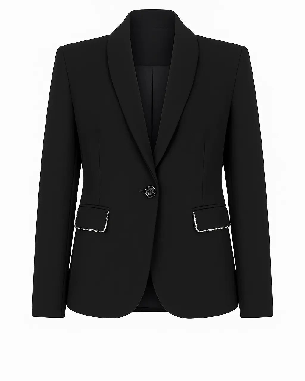 Giacca monopetto con profili strass DORABELLA