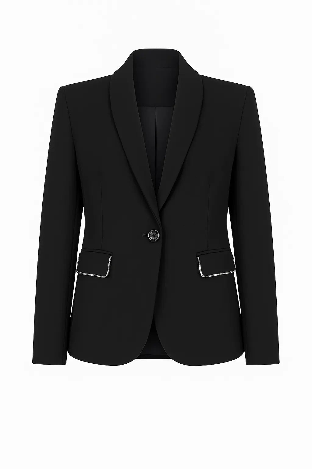 Giacca monopetto con profili strass DORABELLA