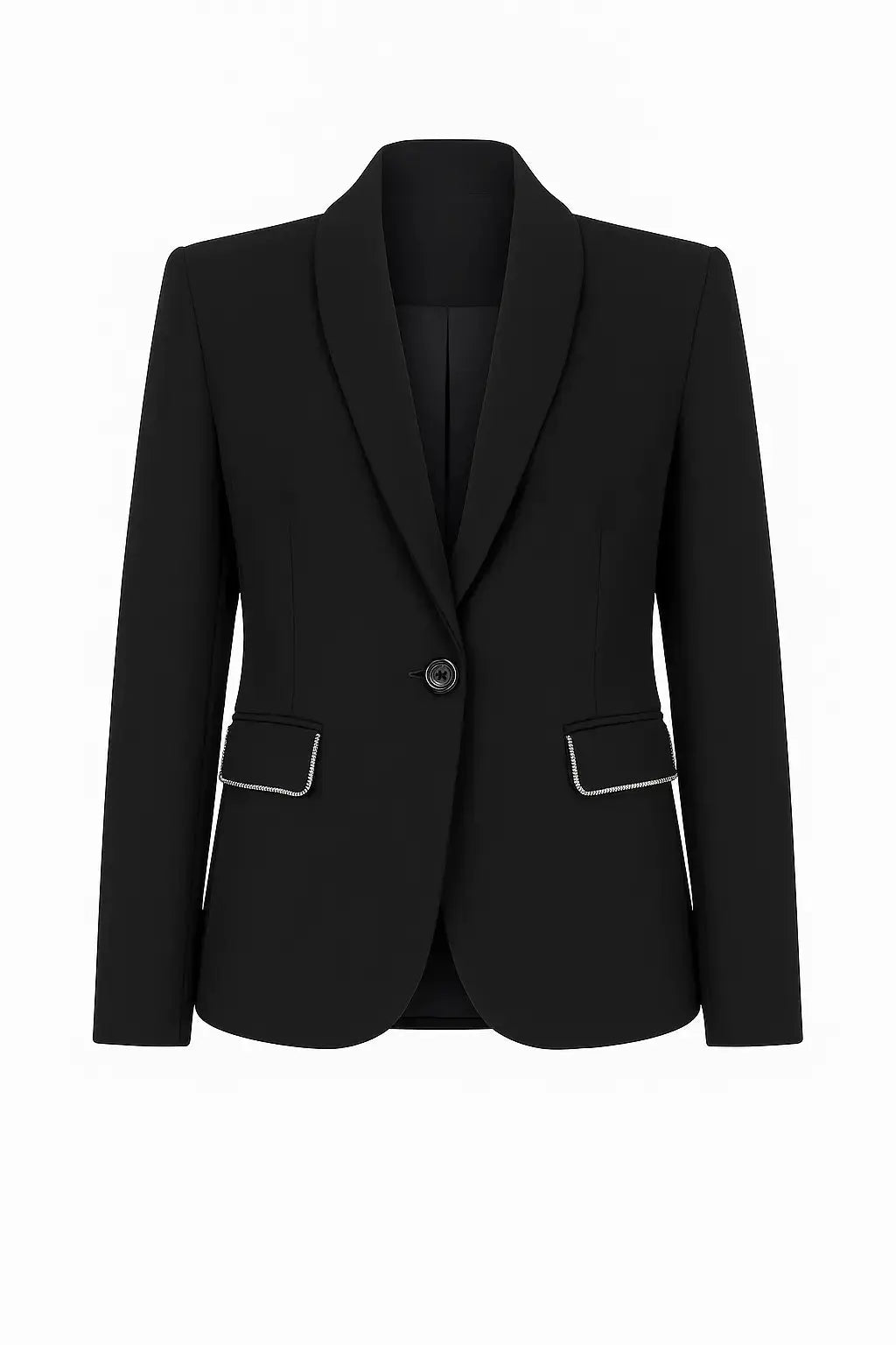 Giacca monopetto con profili strass DORABELLA