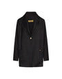 Giacca monopetto in tessuto gessato lurex NERO-ORO DORABELLA PIU'