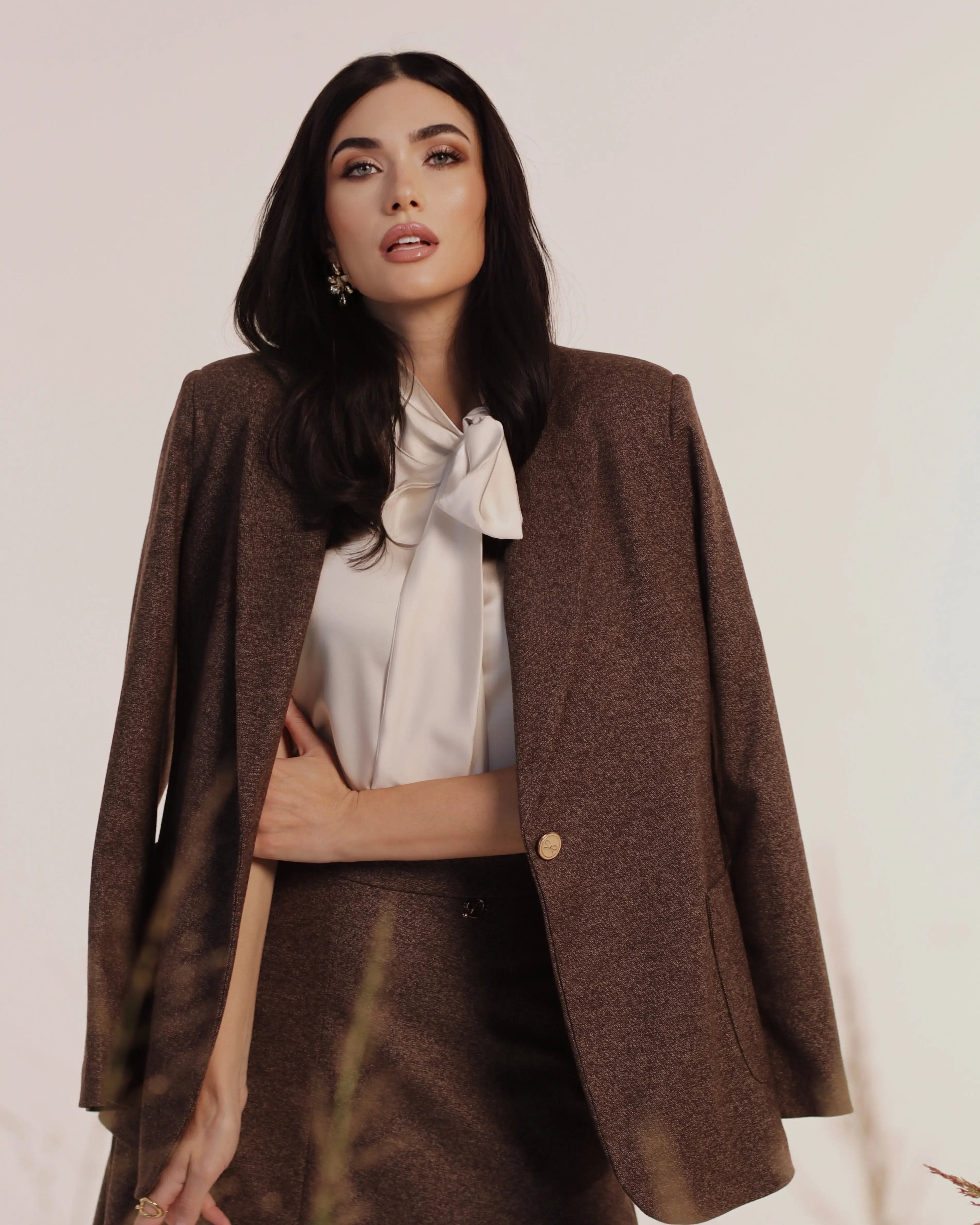 Giacca monopetto jaspè DORABELLA