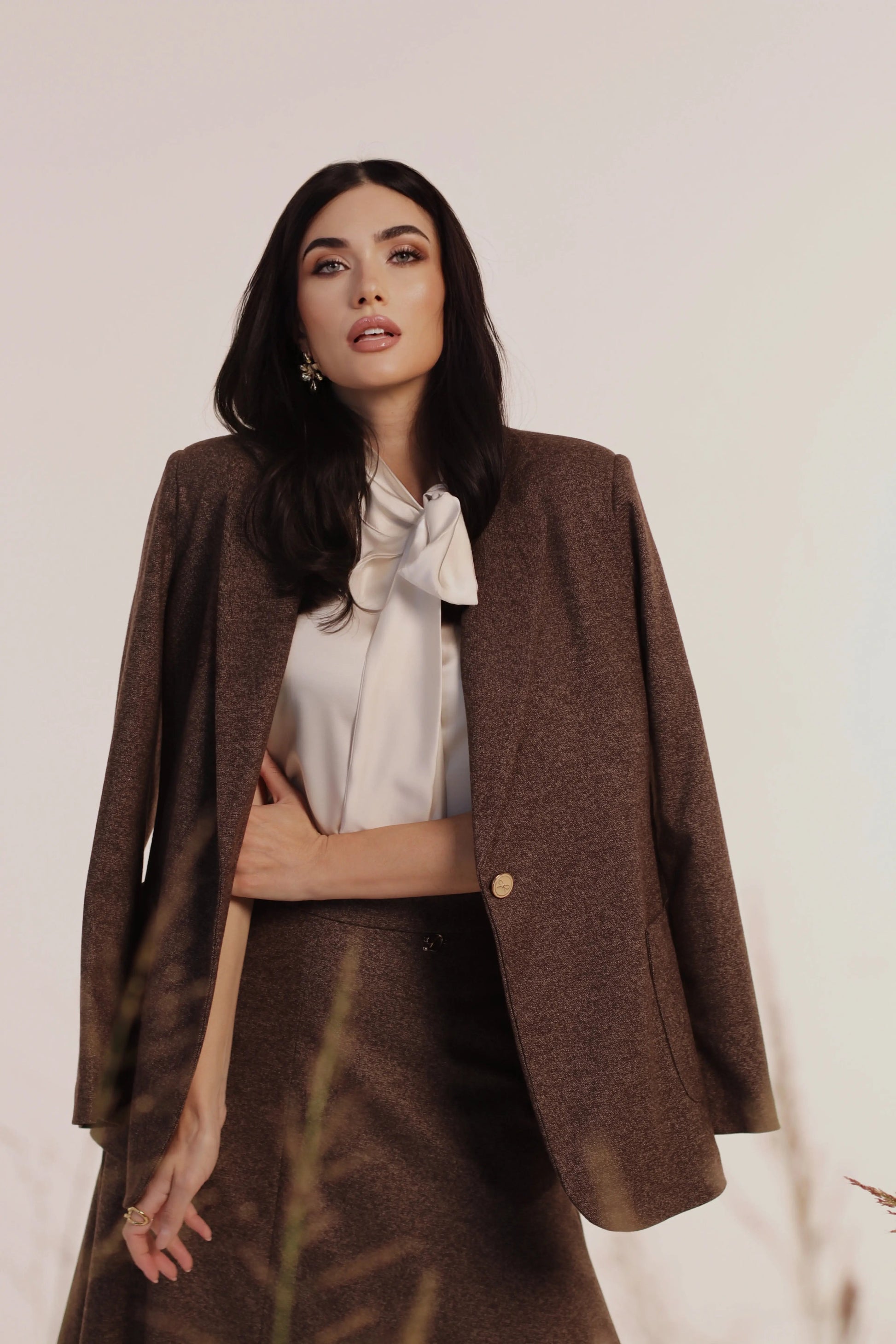 Giacca monopetto jaspè DORABELLA