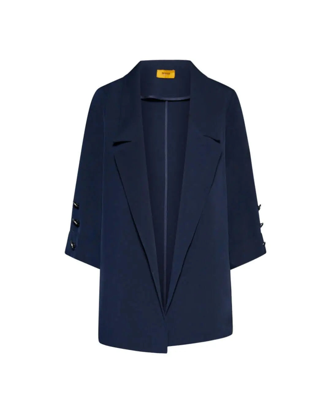 Giacca monopetto morbida in cady con dettaglio bottoni BLU DORABELLA PIU' 49