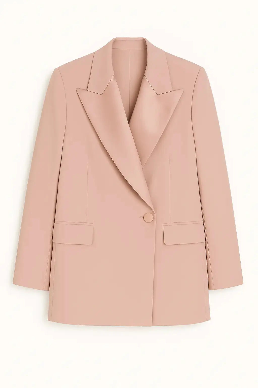 Giacca oversize doppio petto con rever e collo in raso a tono Unica by Dorabella