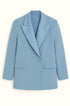 Giacca oversize doppio petto con rever e collo in raso a tono Unica by Dorabella