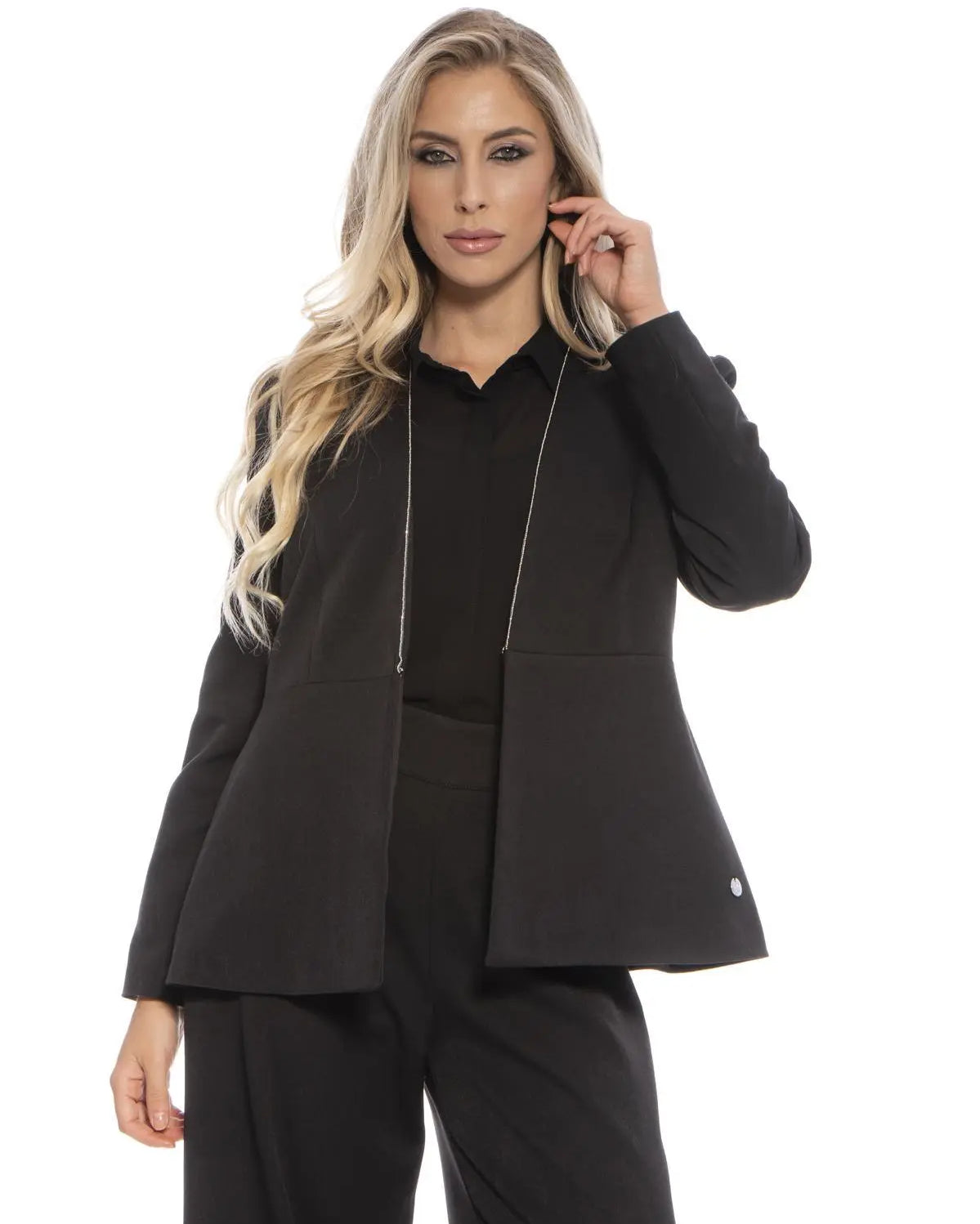 Giacca passamaneria perline NERO DORABELLA 52