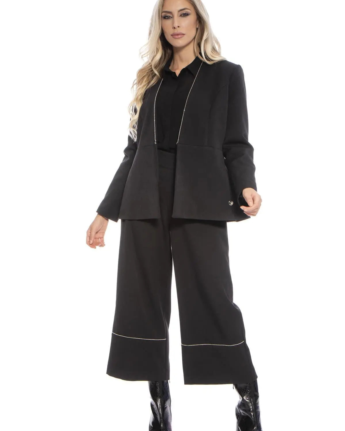 Giacca passamaneria perline NERO DORABELLA