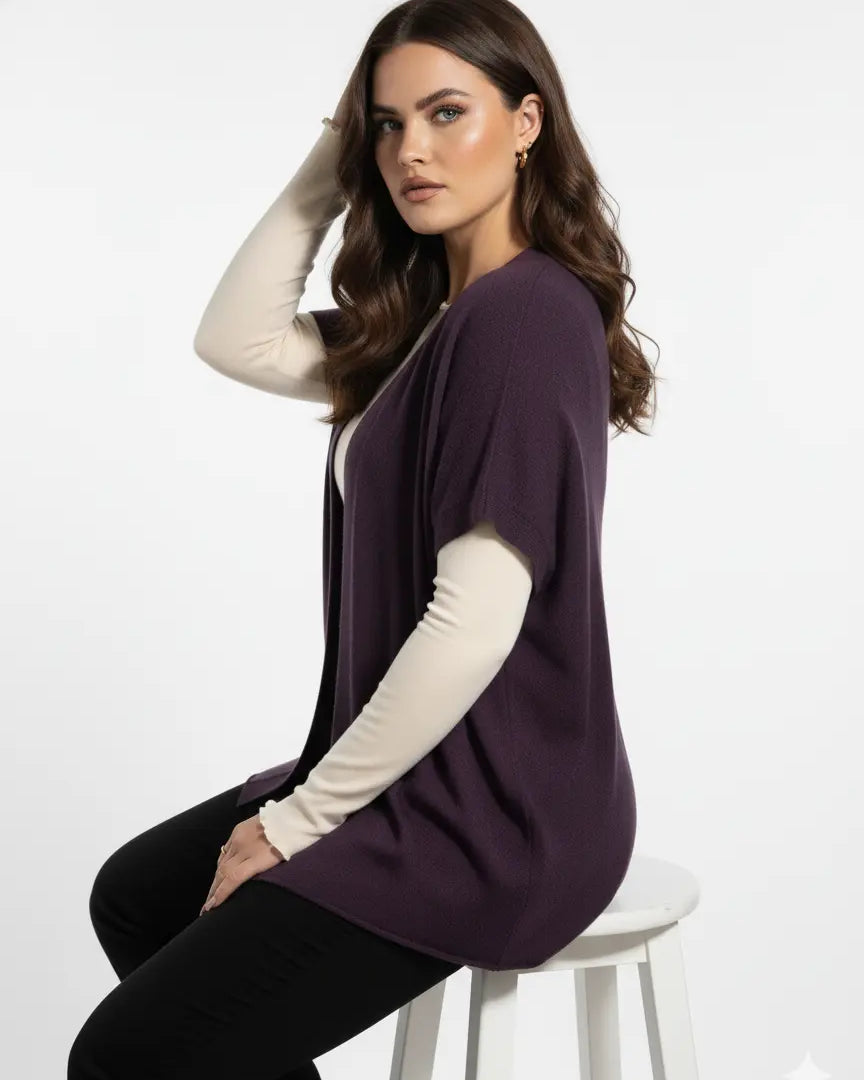 Gilet in maglia tinta unita DORABELLA