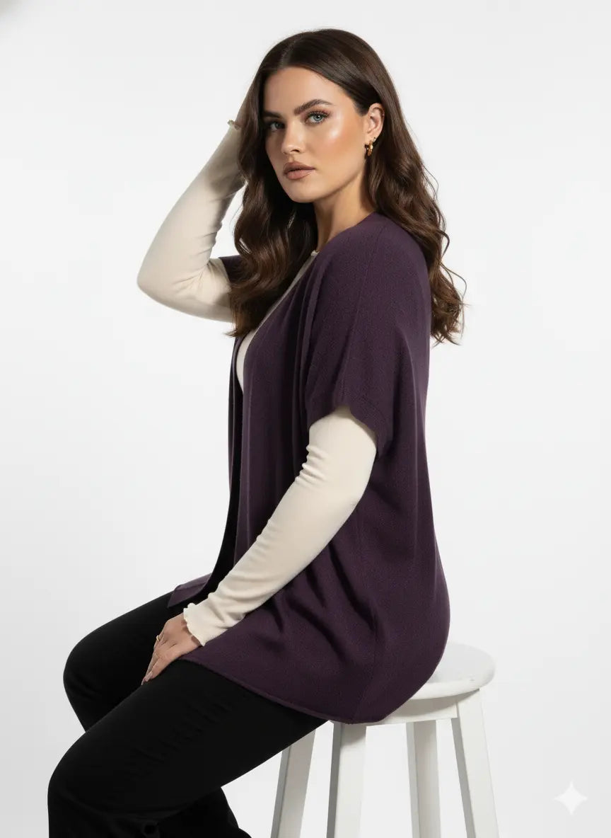 Gilet in maglia tinta unita DORABELLA