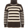 Girocollo a righe con collo staccabile DORABELLA XL / Avorio