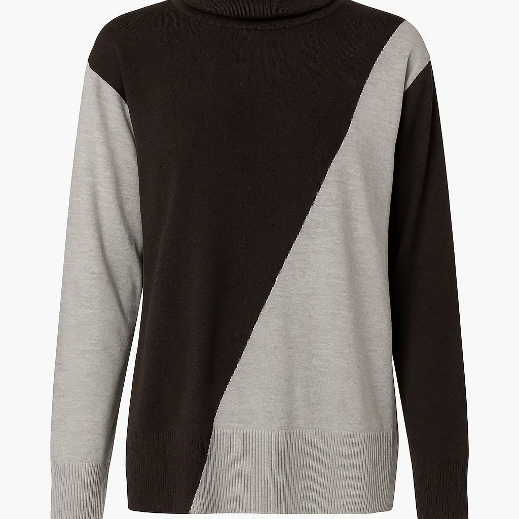 Girocollo bi-color con collo removibile DORABELLA PIU'