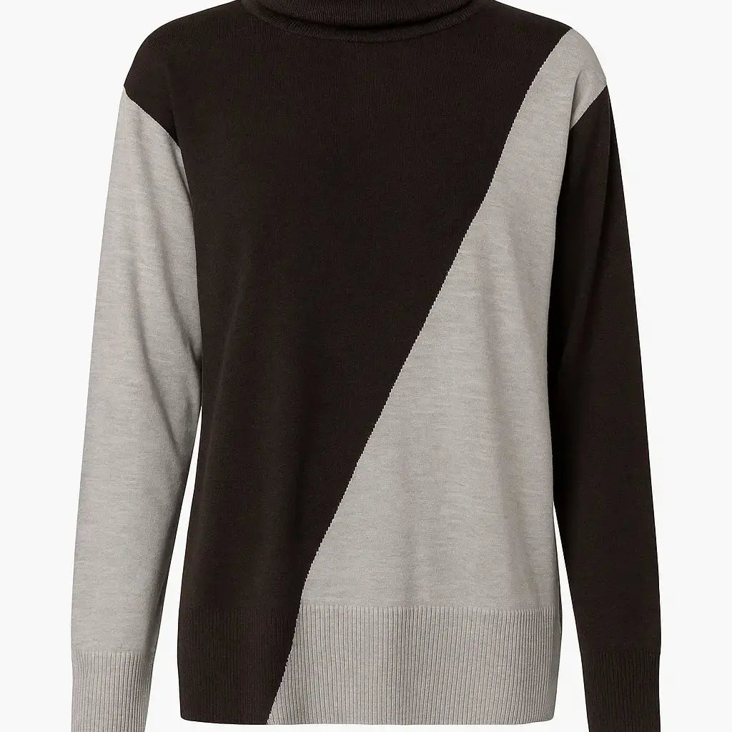 Girocollo bi-color con collo removibile DORABELLA PIU'