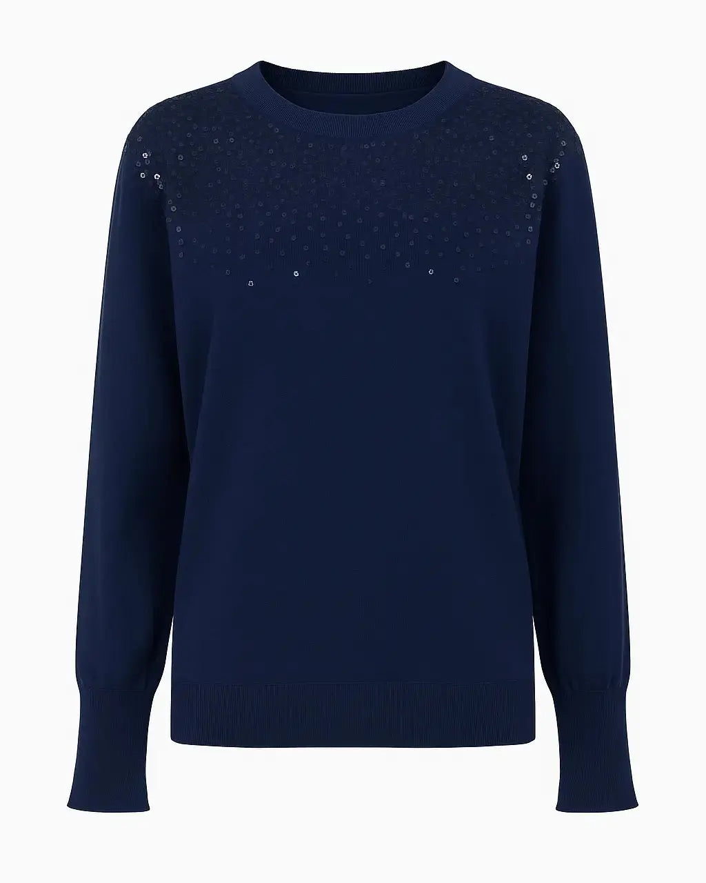 Girocollo con applicazione di paillettes DORABELLA