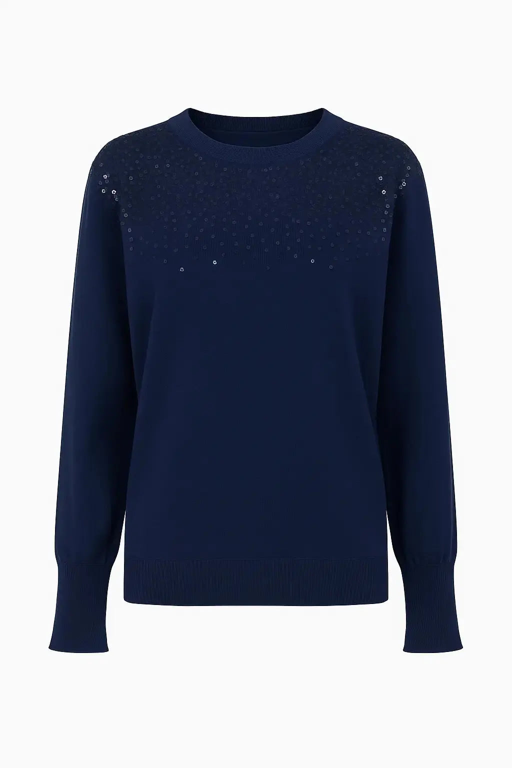 Girocollo con applicazione di paillettes DORABELLA