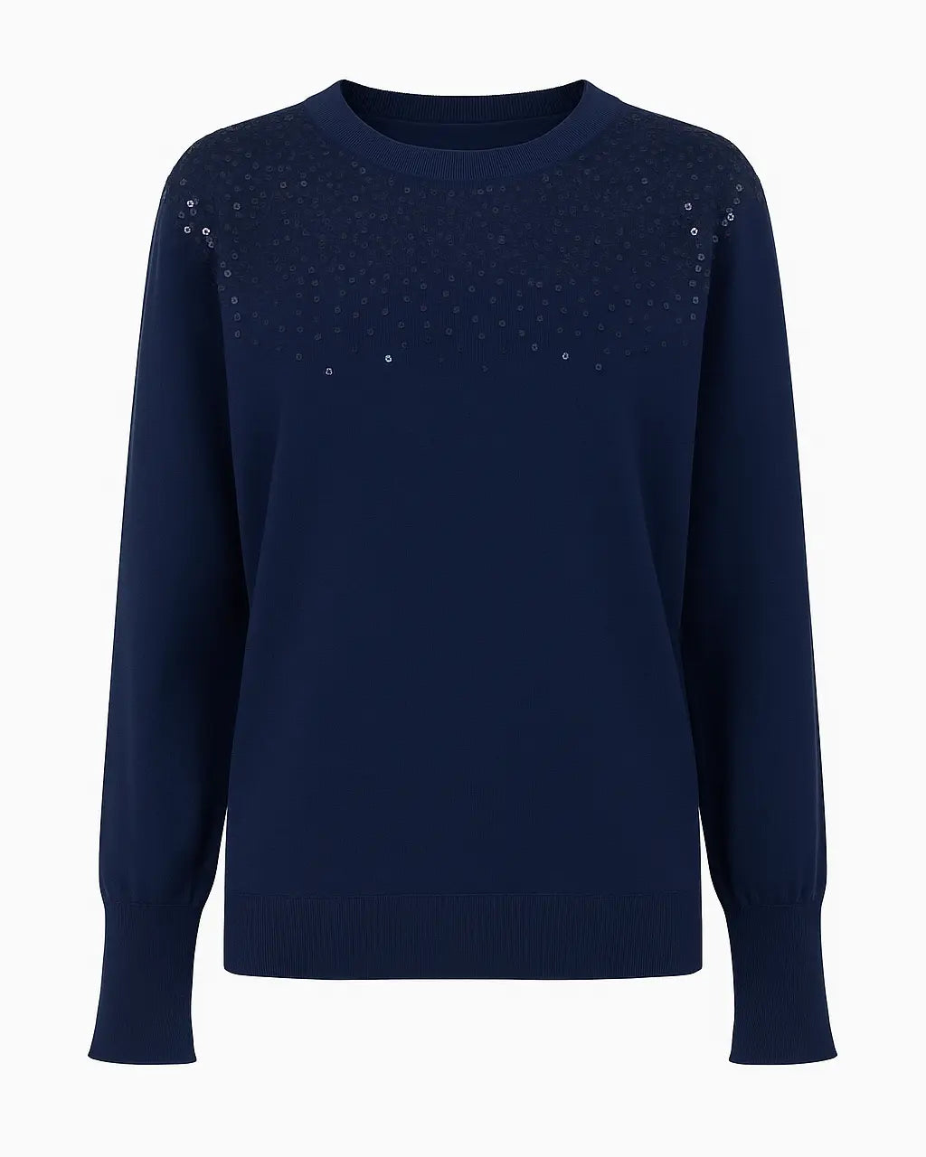 Girocollo con applicazione di paillettes DORABELLA