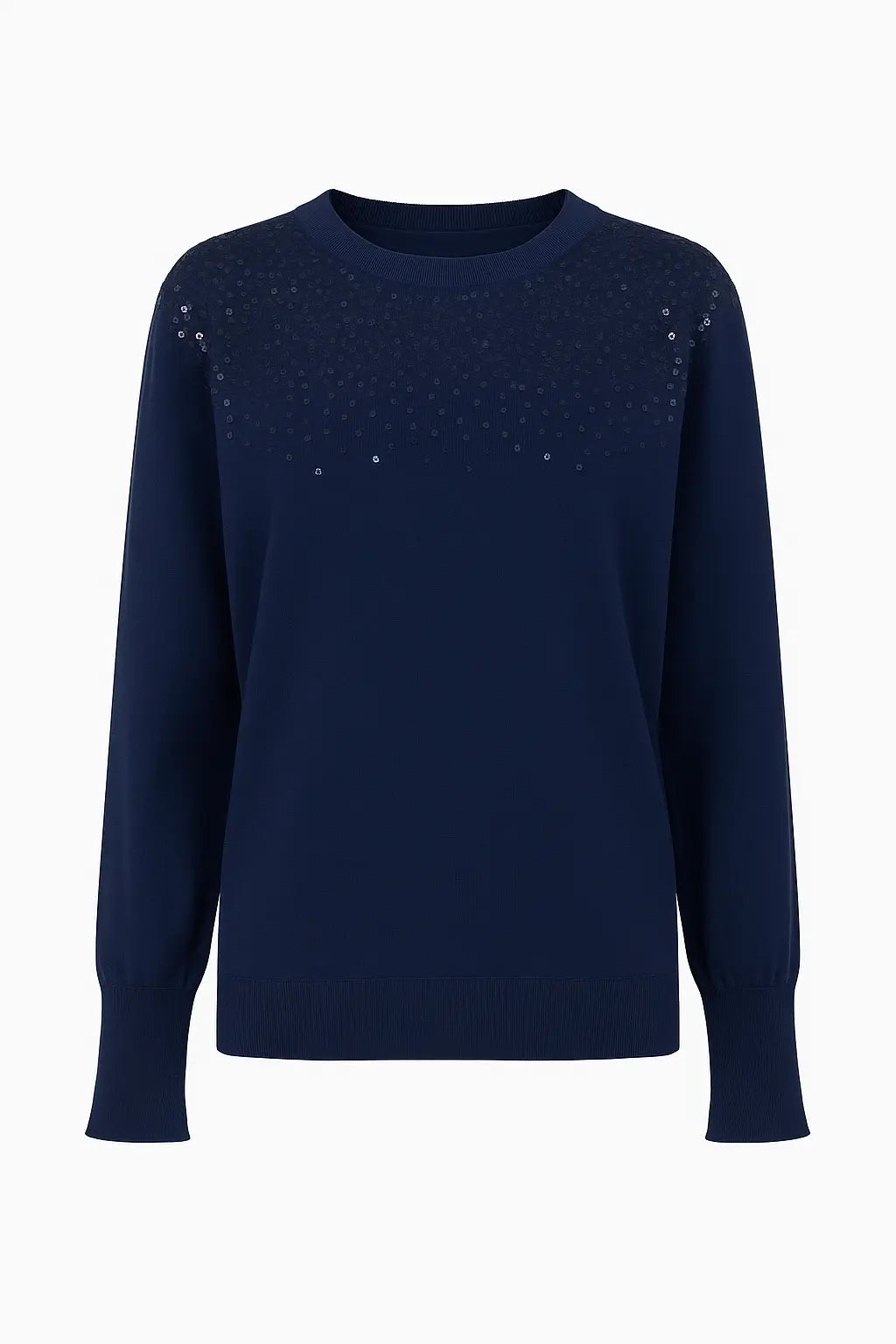 Girocollo con applicazione di paillettes DORABELLA