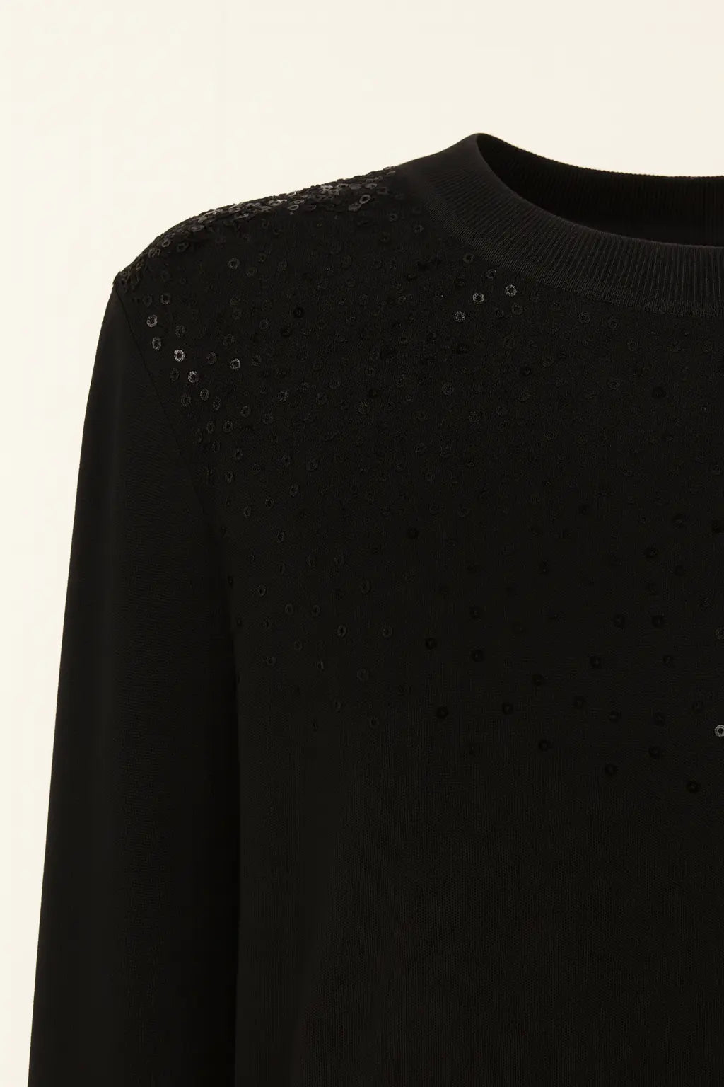 Girocollo con applicazione di paillettes DORABELLA