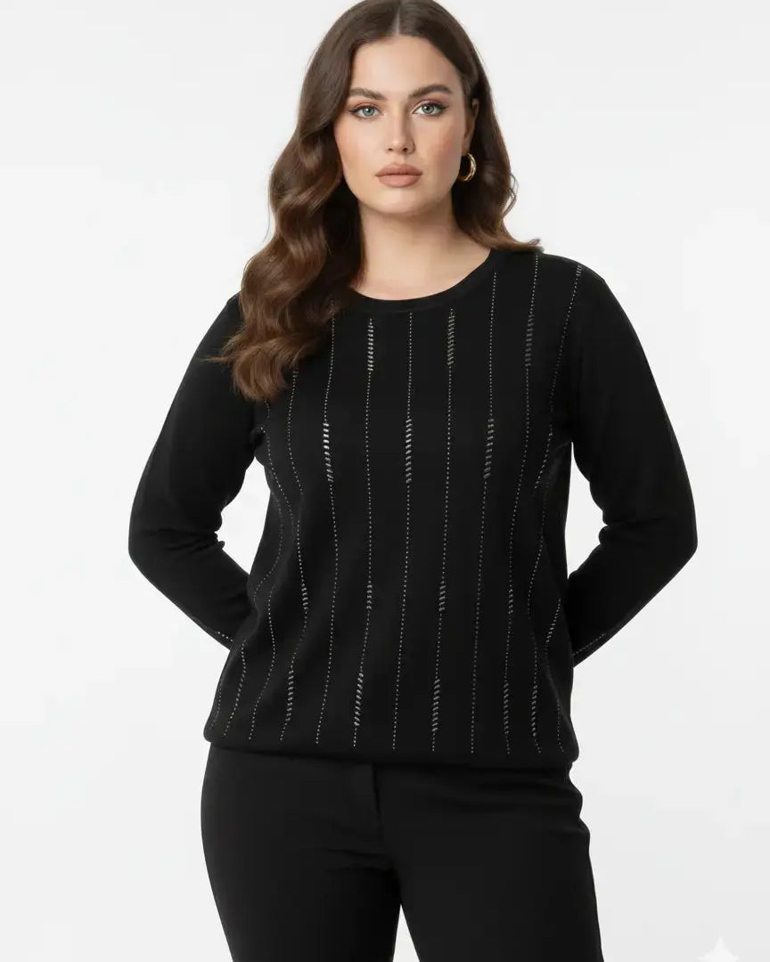 Girocollo con applicazioni DORABELLA PIU'