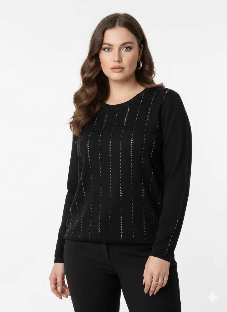 Girocollo con applicazioni DORABELLA PIU'