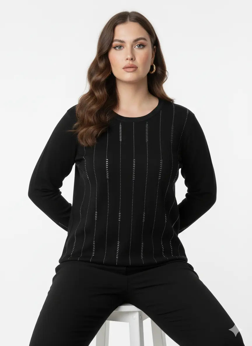 Girocollo con applicazioni DORABELLA PIU'