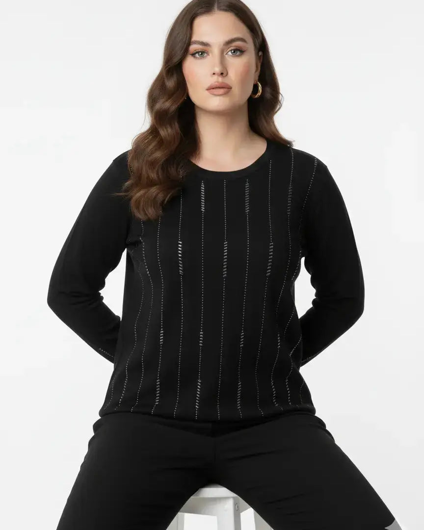 Girocollo con applicazioni DORABELLA PIU'