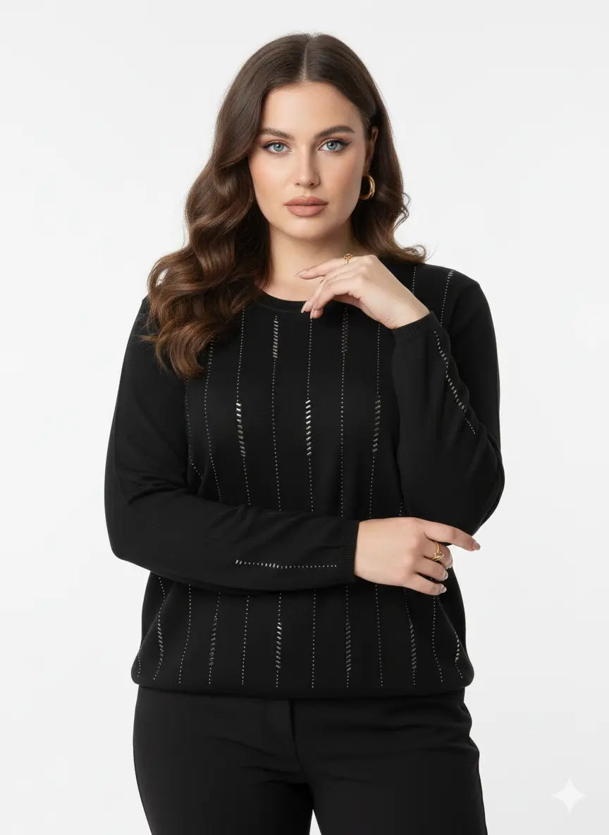 Girocollo con applicazioni DORABELLA PIU'