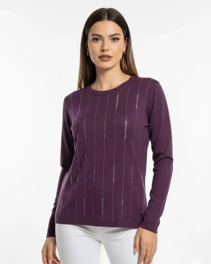 Girocollo con applicazioni DORABELLA PIU'