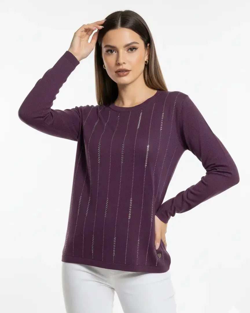 Girocollo con applicazioni DORABELLA PIU'