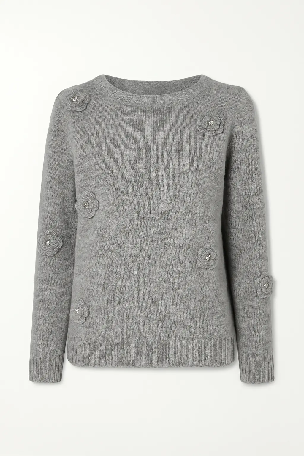 Girocollo con applicazioni fiori DORABELLA