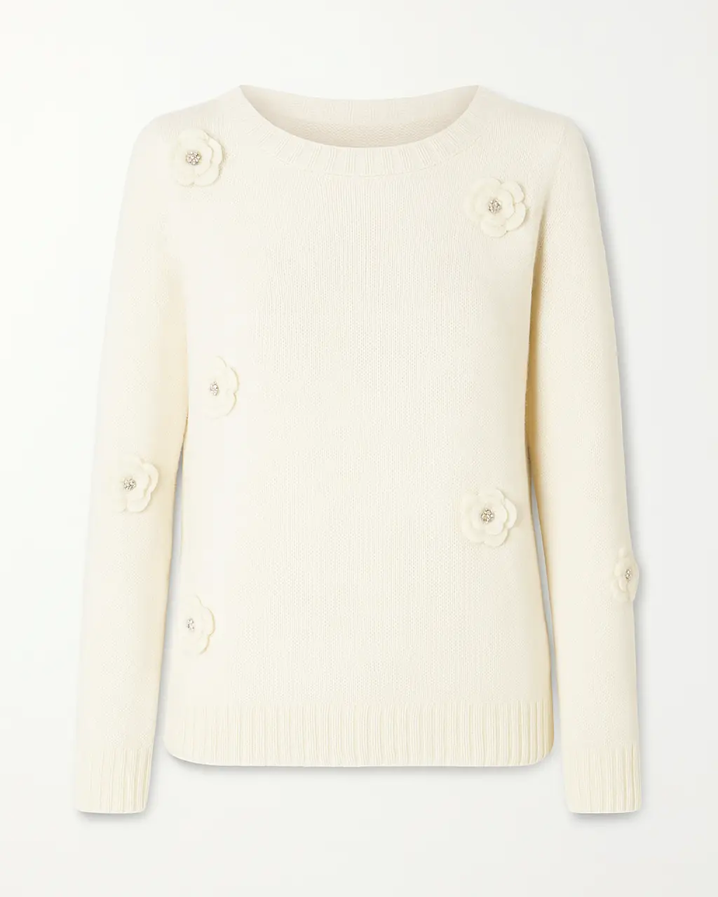 Girocollo con applicazioni fiori DORABELLA