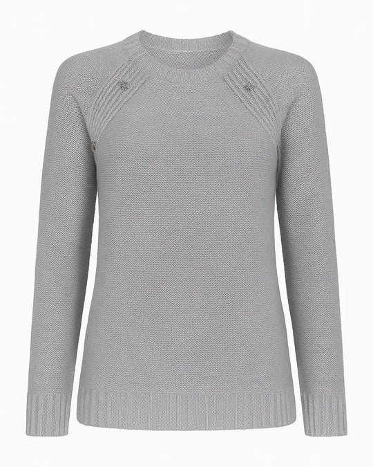 Girocollo con fiocchetti gioiello DORABELLA XL / Grigio