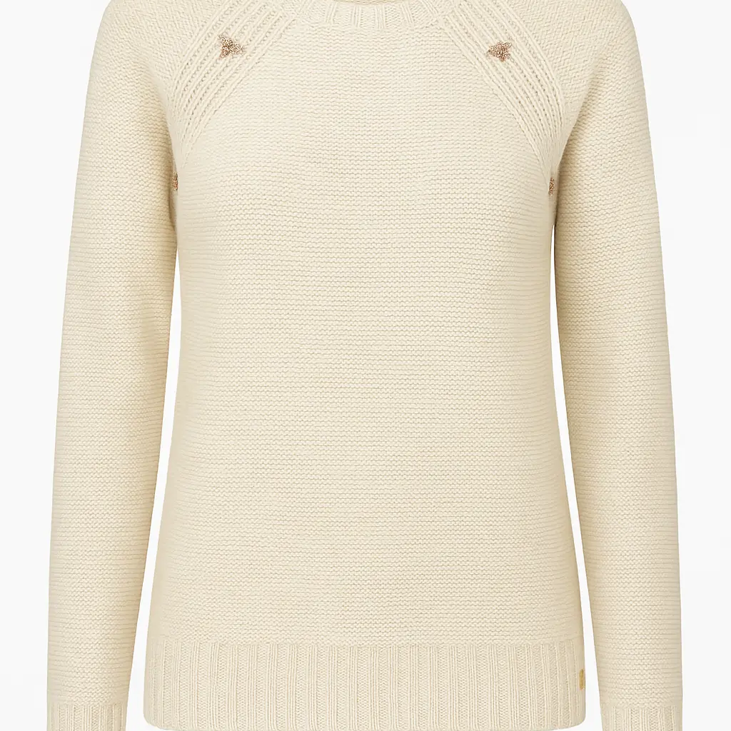 Girocollo con fiocchetti gioiello DORABELLA XL / Avorio