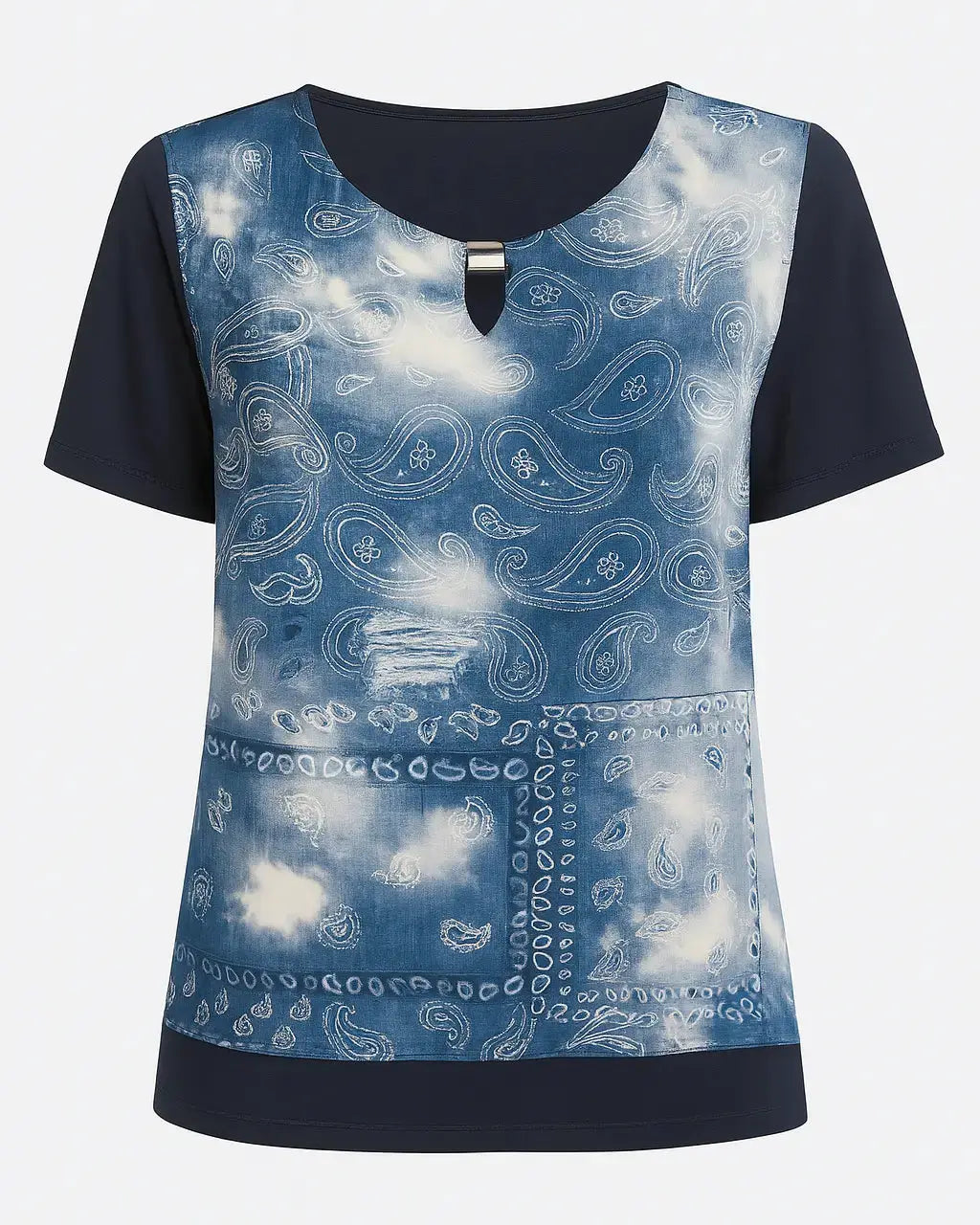 Girocollo mezza manica con goccia frontale DORABELLA