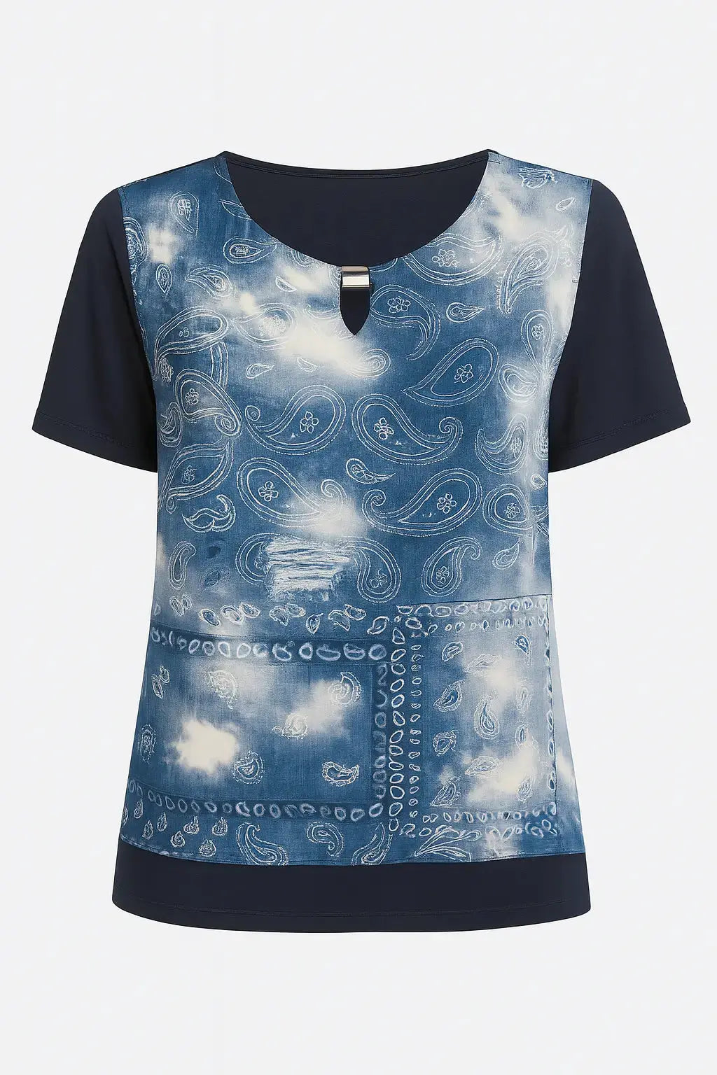 Girocollo mezza manica con goccia frontale DORABELLA