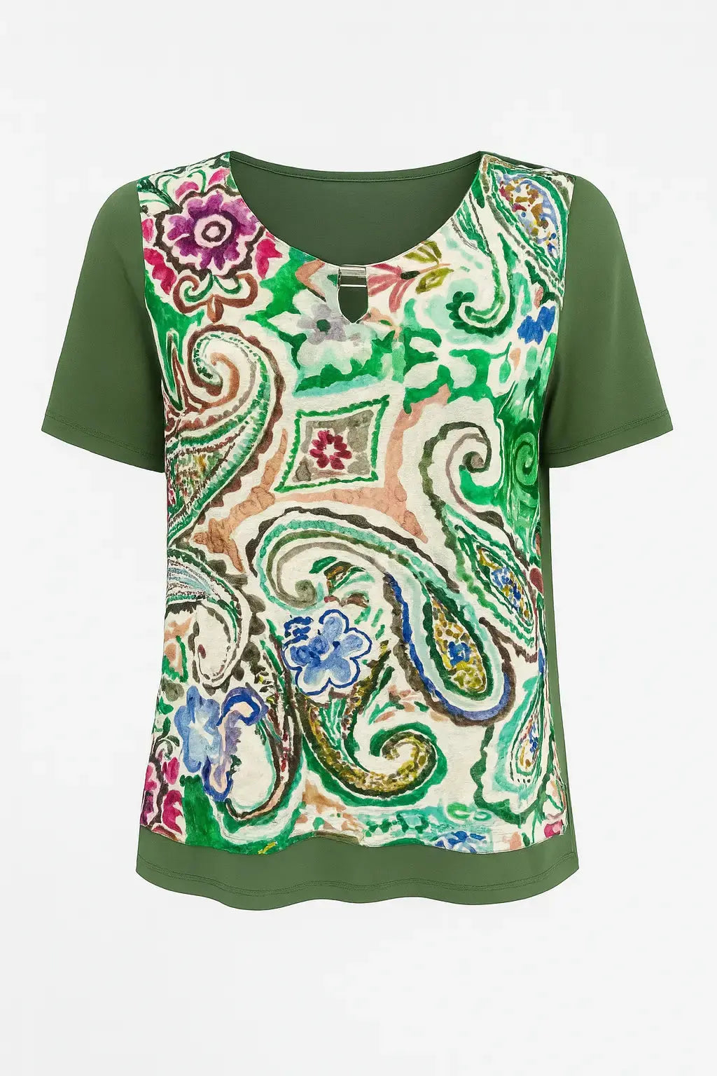 Girocollo mezza manica con goccia frontale DORABELLA