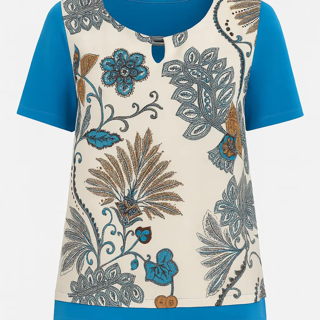 Girocollo mezza manica con goccia frontale DORABELLA