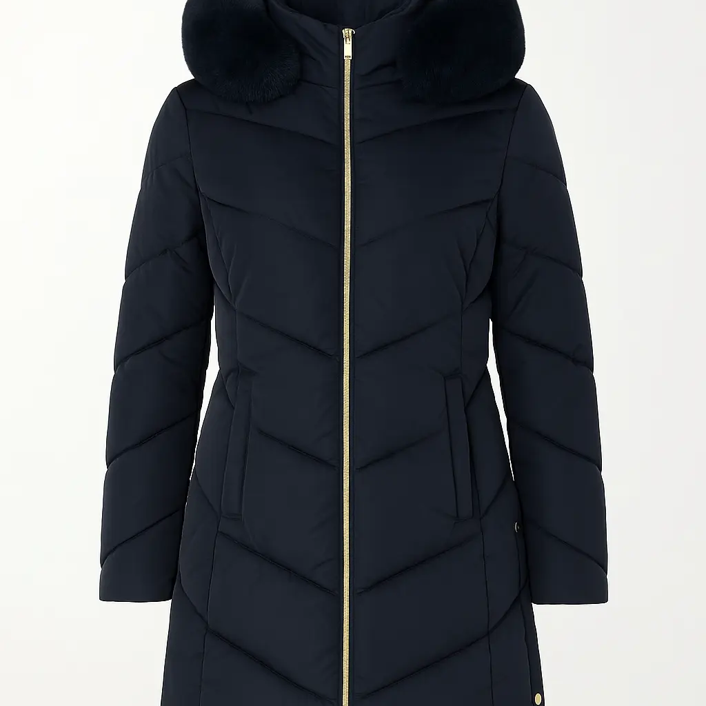 Giubbino 3/4 con cappuccio DORABELLA XXL / Blu