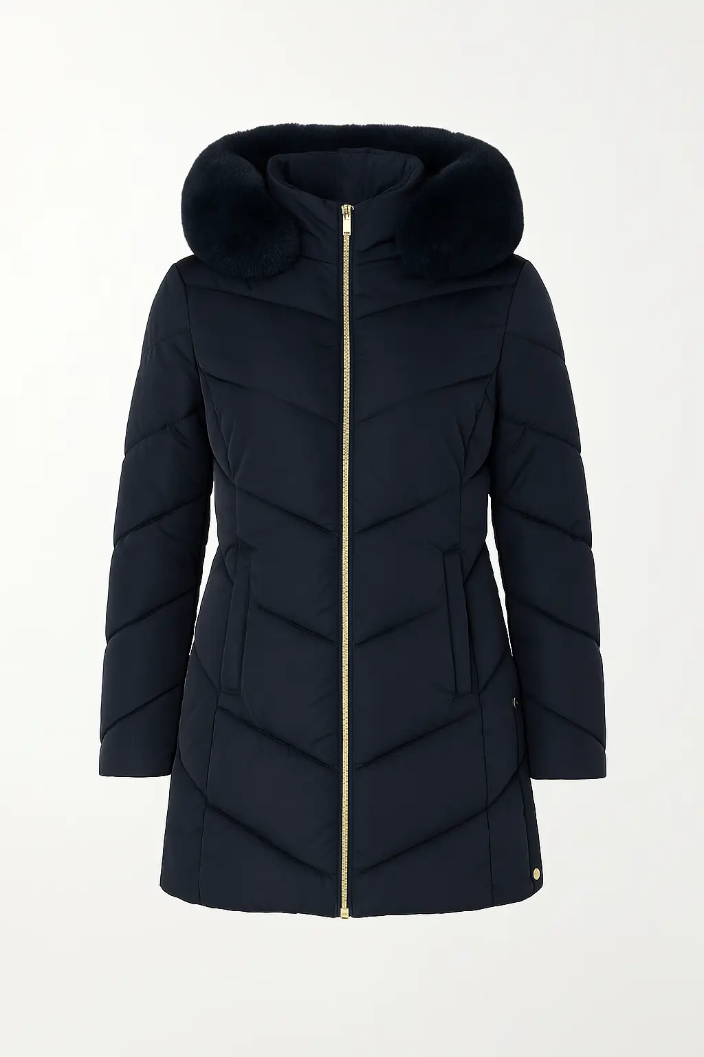 Giubbino 3/4 con cappuccio DORABELLA XXL / Blu