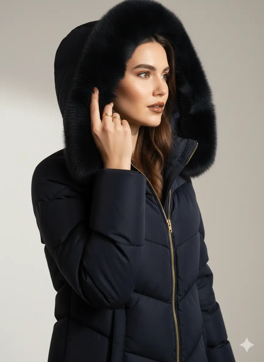 Giubbino 3/4 con cappuccio DORABELLA