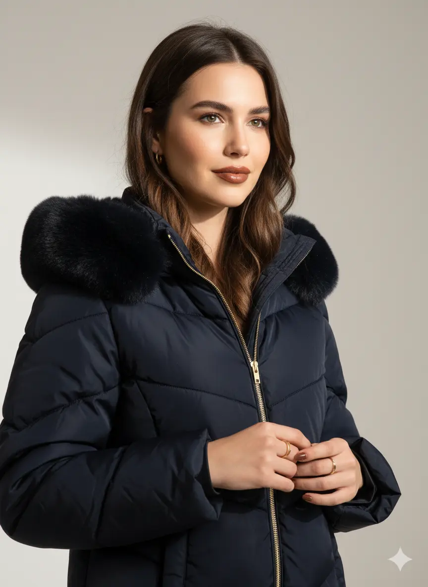 Giubbino 3/4 con cappuccio DORABELLA