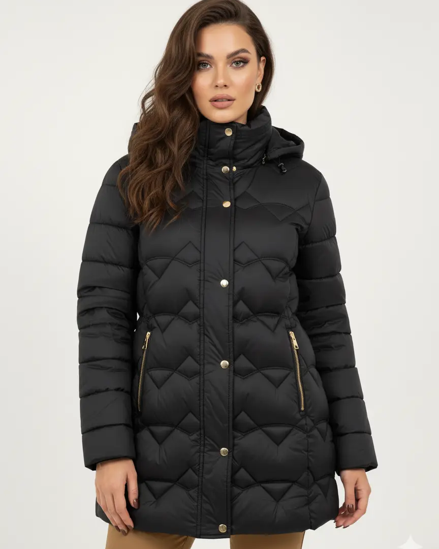 Giubbino 3/4 con cappuccio removibile DORABELLA