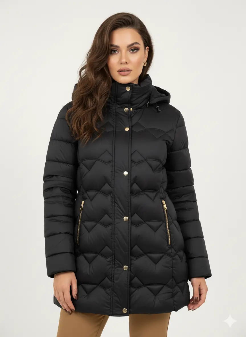 Giubbino 3/4 con cappuccio removibile DORABELLA